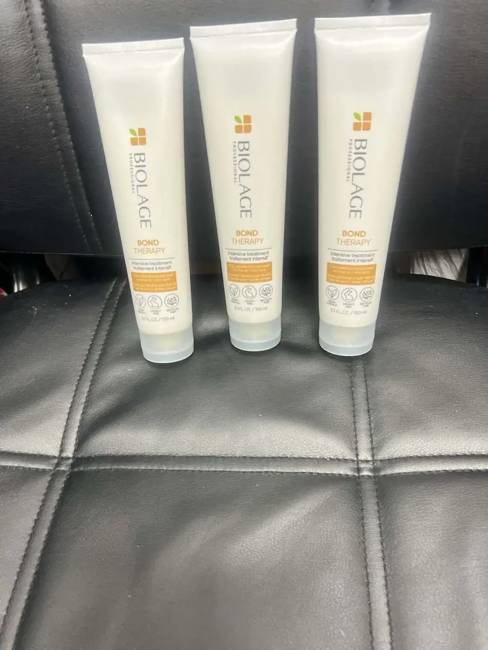3 tubes of Biolage Bond Therapy Intensive Treatment Size 5.1 FL OZ / 150 ml